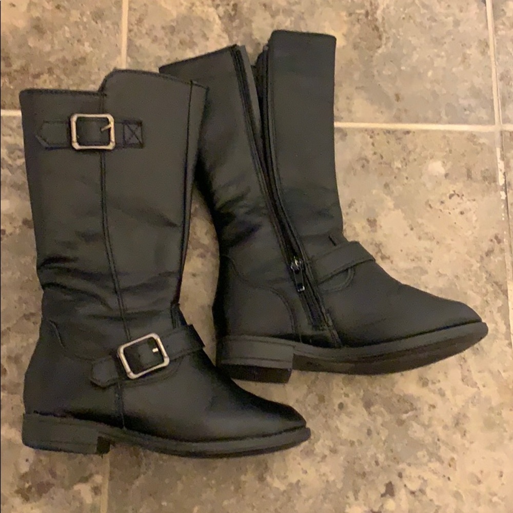 Girls size 11 black riding boots